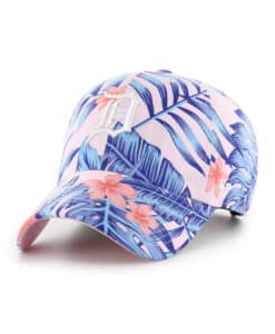 Detroit Tigers 47 Brand White Tropic Forest Clean Up Adjustable Hat