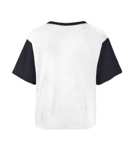 Detroit Tigers Women's 47 Brand Sandstone Dolly Crop T-Shirt Tee - Image 2