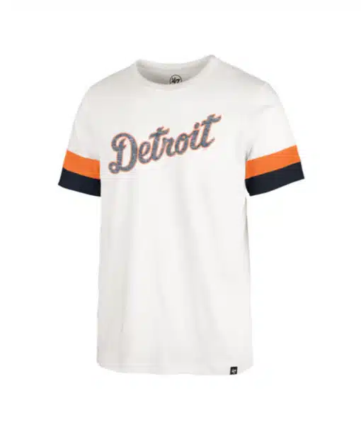 Detroit Tigers Men's 47 Brand Sandstone Premier Wordmark T-Shirt Tee