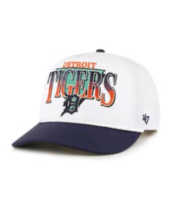 Detroit Tigers 47 Brand White Tribute Hitch RF Snapback Hat