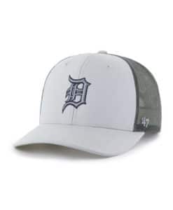 Detroit Tigers 47 Brand Gray Trucker Mesh Snapback Hat