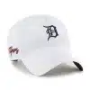 Detroit Tigers 47 Brand White Vista Clean Up Adjustable Hat