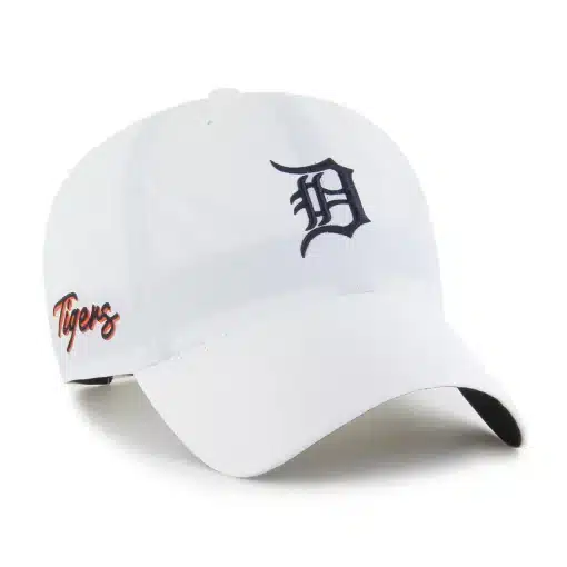 Detroit Tigers 47 Brand White Vista Clean Up Adjustable Hat