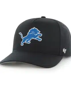 Detroit Lions 47 Brand Black RF Hitch Adjustable Snapback Hat