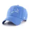 Detroit Lions Women's 47 Brand Blue Raz Miata Clean Up Adjustable Hat