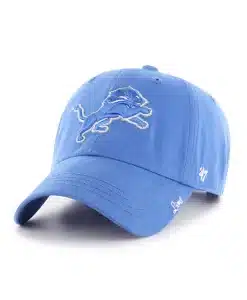 Detroit Lions Women's 47 Brand Blue Raz Miata Clean Up Adjustable Hat