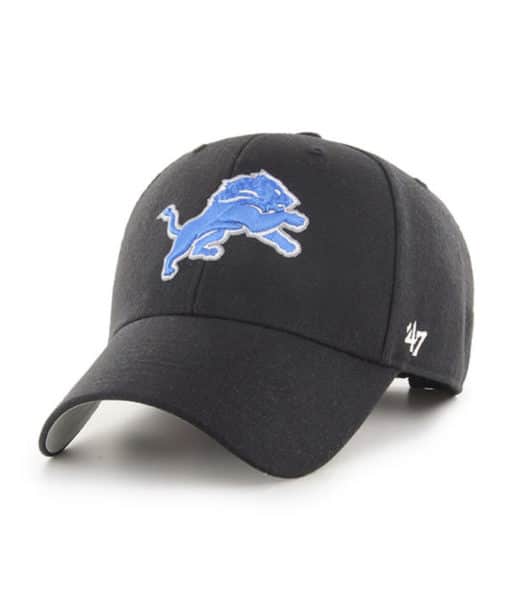 Detroit Lions 47 Brand Black MVP Adjustable Hat