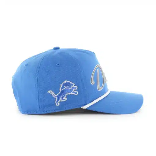 Detroit Lions 47 Brand Blue Raz Overhand RF Hitch Snapback Hat - Image 2