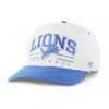 Detroit Lions 47 Brand White Roscoe Hitch Snapback Hat