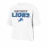 Detroit Tigers Women's 47 Brand Crop White Flower Power City T-Shirt Tee