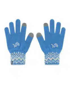 Detroit Lions Women's 47 Brand Elsa Blue Raz Gloves