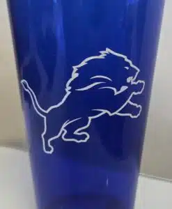 Detroit Lions 16oz Acrylic Cobalt Blue Pint Glass Team Tumblers Set of 12
