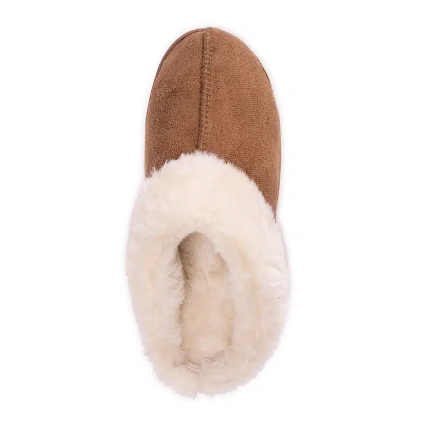 Muk Luks Women's Caramel Polysuede Clog Slippers - Image 5
