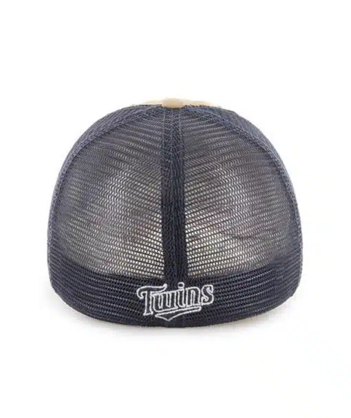 Minnesota Twins 47 Brand Khaki Taylor Closer Mesh Stretch Fit Hat - Image 2