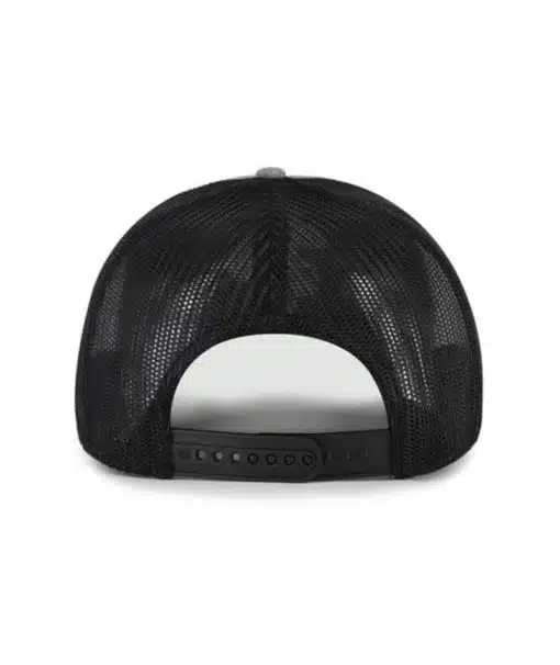 Detroit Lions 47 Brand Charcoal Carbon Rope Trucker Mesh Adjustable Hat - Image 3
