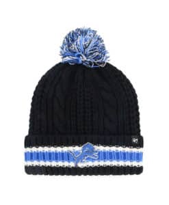 Detroit Lions 47 Brand Black Sorority Cuff Knit Hat