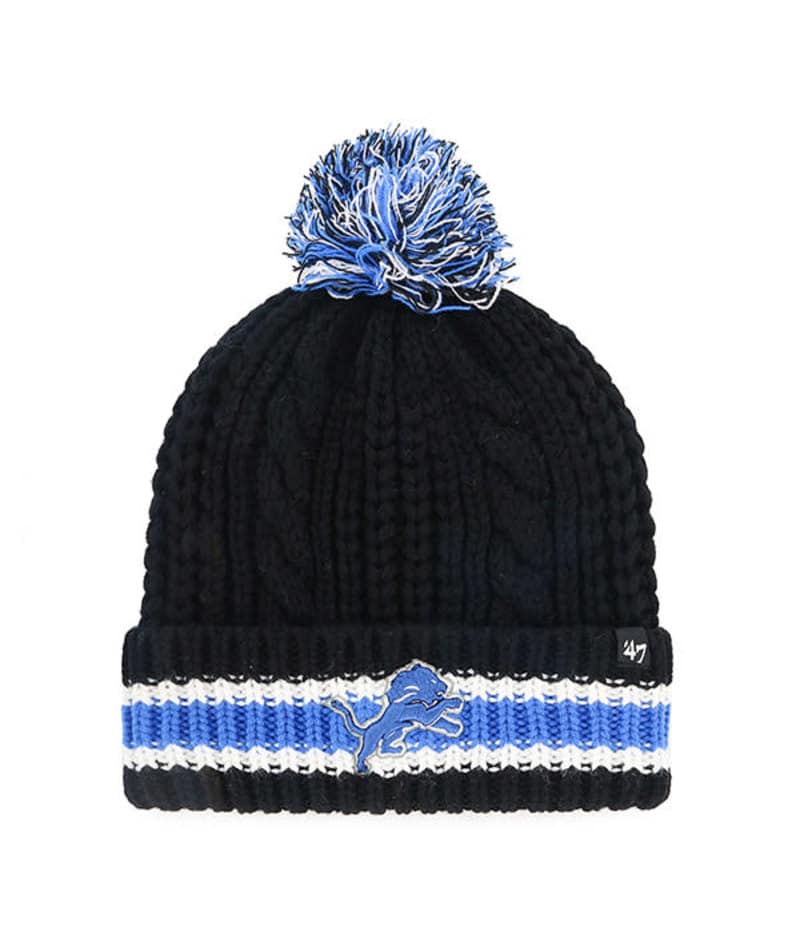 Detroit Lions 47 Brand Black Sorority Cuff Knit Hat