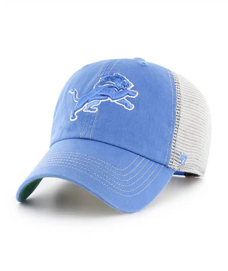 Detroit Lions 47 Brand Blue Raz Trawler Clean Up Mesh Snapback Hat