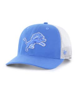 Detroit Lions 47 Brand Blue Raz Unstructured Trucker Mesh Snapback Hat
