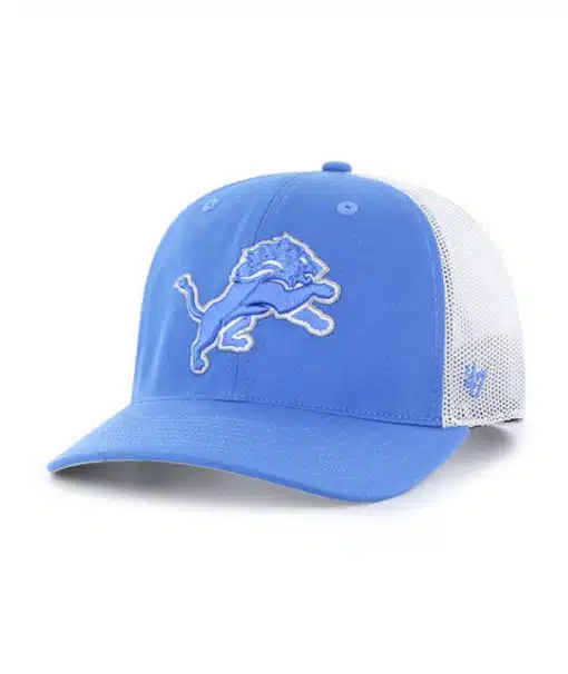 Detroit Lions 47 Brand Blue Raz Unstructured Trucker Mesh Snapback Hat