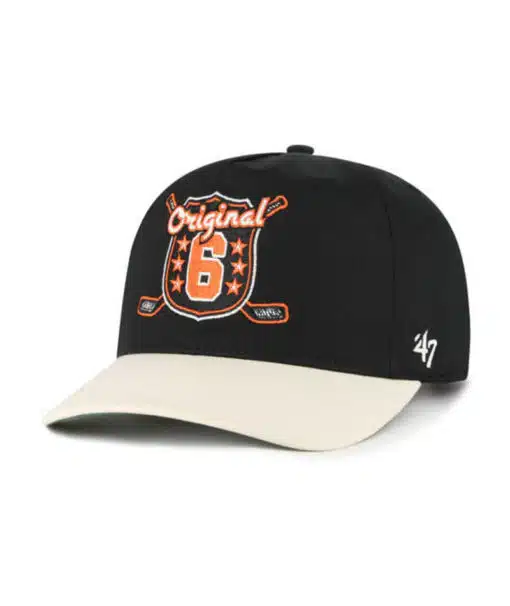 Original Six 47 Brand Black Hitch Snapback Adjustable Hat