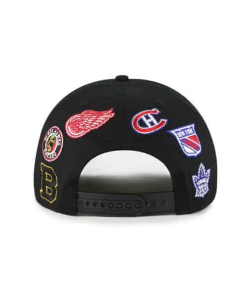 Original Six 47 Brand Black Hitch Snapback Adjustable Hat - Image 2