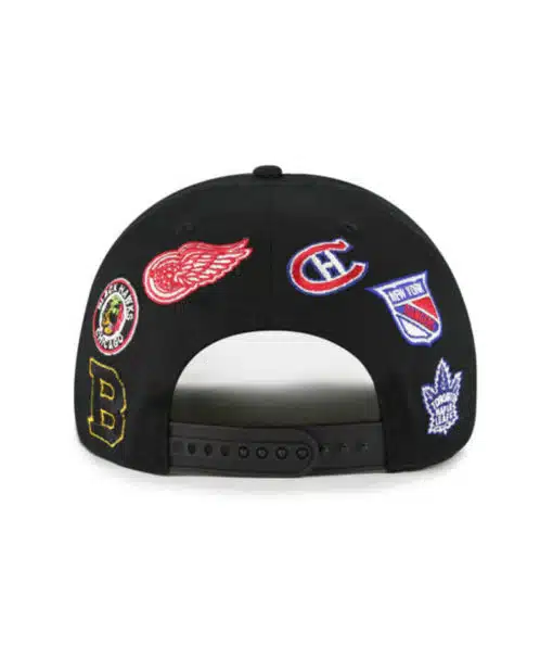 Original Six 47 Brand Black Hitch Snapback Adjustable Hat - Image 2