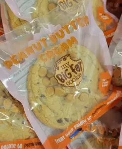 Stuffed: Peanut Butter Cream Chocolate Chip Cookie - My Big Fat Cookie