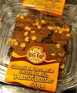 Stuffed Peanut Butter Cup Fudgy Brownie - My Big Fat Cookie