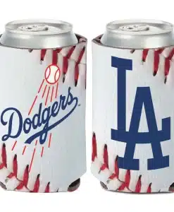 Los Angeles Dodgers 12 oz Ball Design White Can Cooler Holder
