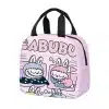 LABUBU Pink Cute Monster Printed Insulated Lunch Bag